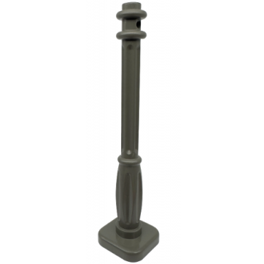dark gray support 2 x 2 x 7 lamp post 6 base flutes
