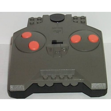 dark gray electric rc controller racer black bottom red buttons
