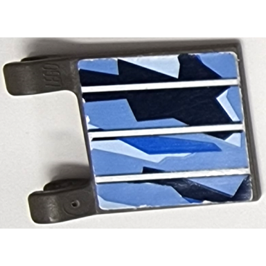 dark gray flag 2 x 2 square with solar panel pattern 2 sticker - set 7469