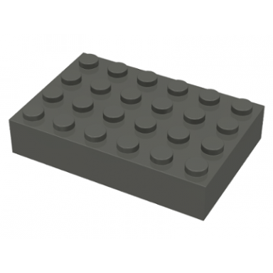 dark gray brick 4 x 6