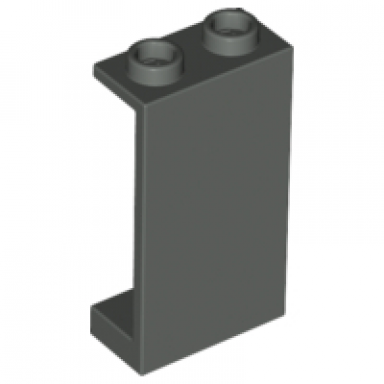dark gray panel 1 x 2 x 3 - hollow studs