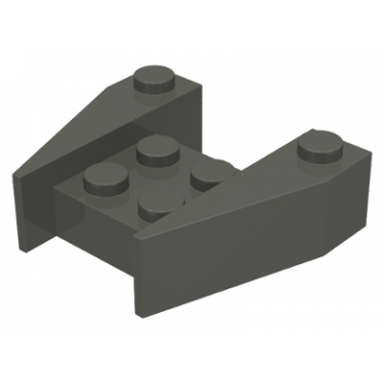 dark gray wedge 3 1 2 x 4 without stud notches