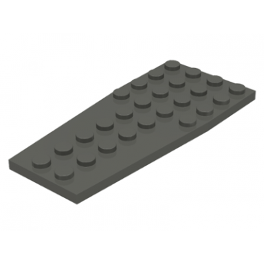 dark gray wedge plate 4 x 9 without stud notches