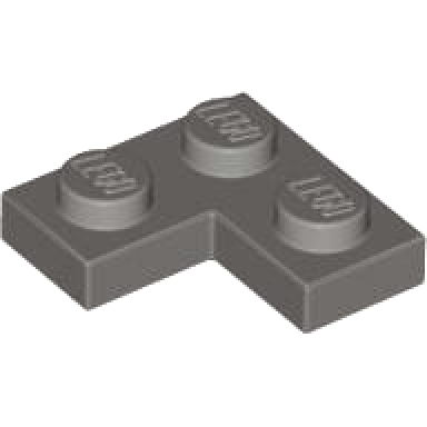 dark gray plate 2 x 2 corner