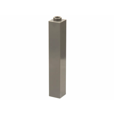 dark gray brick 1 x 1 x 5 - hollow stud