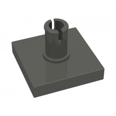 dark gray tile modified 2 x 2 with pin
