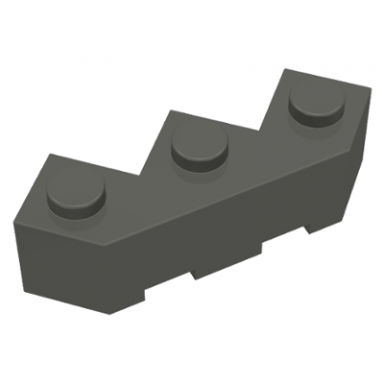 dark gray brick modified facet 3 x 3