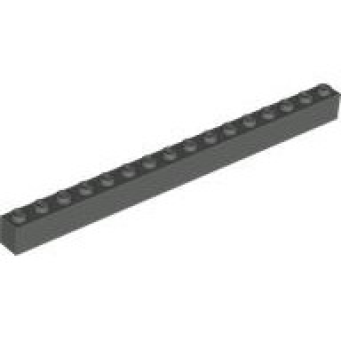 dark gray brick 1 x 16