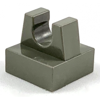 dark gray tile modified 1 x 1 with clip