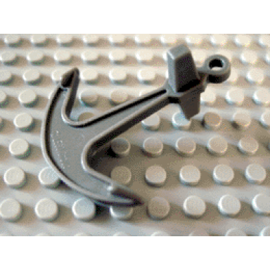 dark gray boat anchor - single top hole