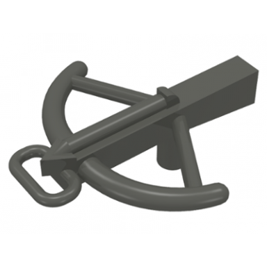 dark gray minifigure weapon crossbow