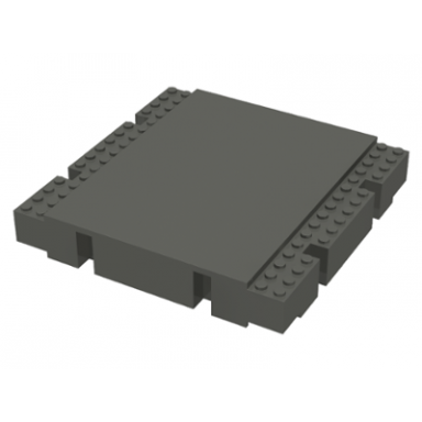 dark gray baseplate raised platform 16 x 16 x 2 1 3