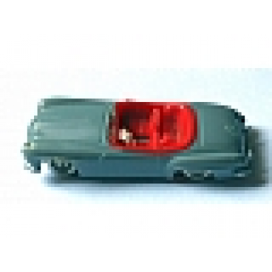 dark gray ho scale mercedes 190sl red interior