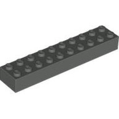 dark gray brick 2 x 10