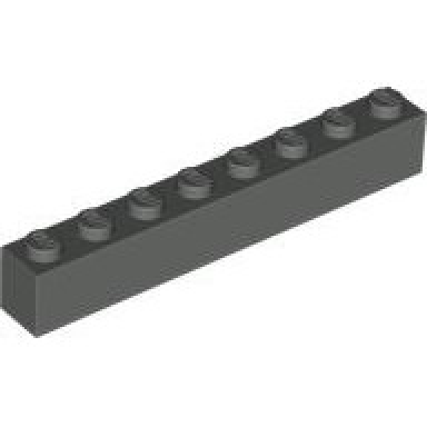 dark gray brick 1 x 8