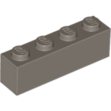dark gray brick 1 x 4