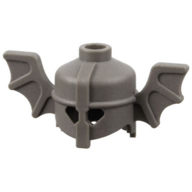 dark gray minifigure headgear helmet with bat wings
