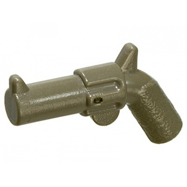 dark gray minifigure weapon gun pistol revolver - large barrel and solid handle