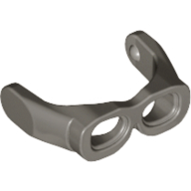 dark gray minifigure visor goggles