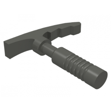 minifigure utensil ice axe - 6-rib handle