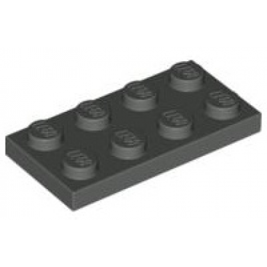 dark gray plate 2 x 4