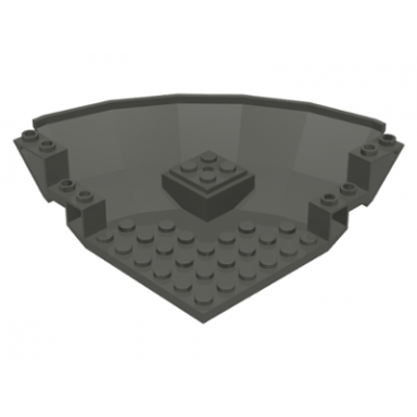 dark gray panel 10 x 10 x 2 2 3 quarter saucer base