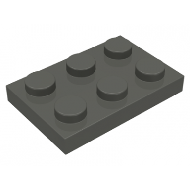 dark gray plate 2 x 3