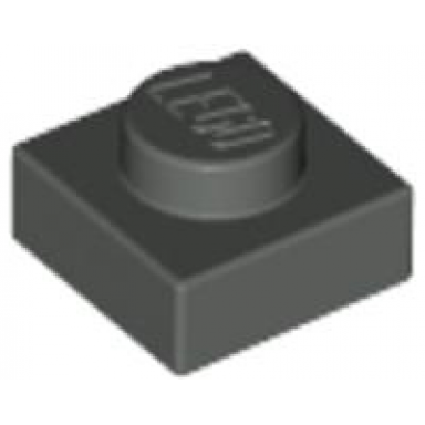 dark gray plate 1 x 1