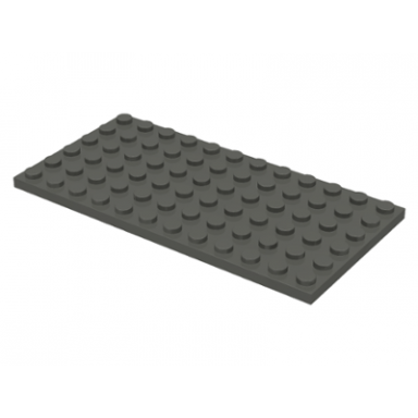 dark gray plate 6 x 12