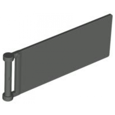 dark gray flag 7 x 3 with bar handle