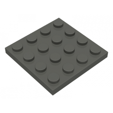 dark gray plate 4 x 4