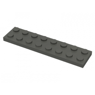 dark gray plate 2 x 8