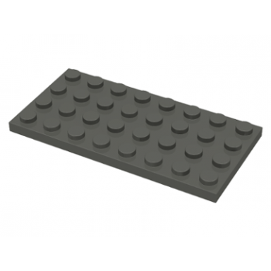 dark gray plate 4 x 8