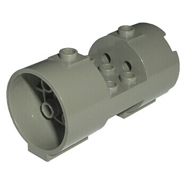 dark gray cylinder 3 x 6 x 2 2 3 horizontal - round connections between interior studs
