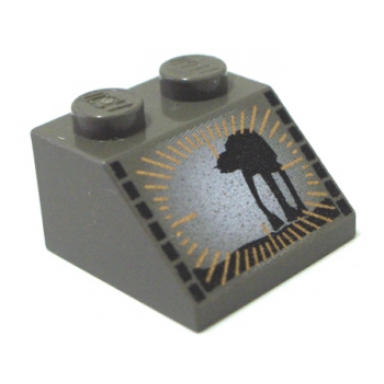 dark gray slope 45 2 x 2 with sw at-at pattern
