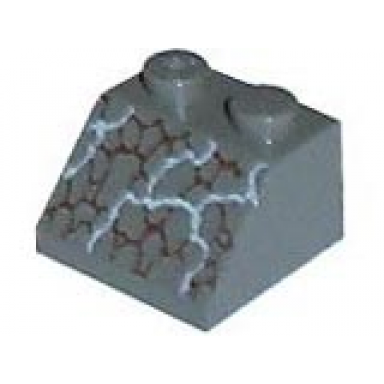 dark gray slope 45 2 x 2 with dinosaur scales pattern