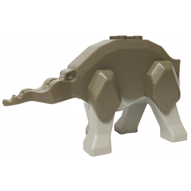 dark gray dinosaur body triceratops with light gray legs 30461 30462