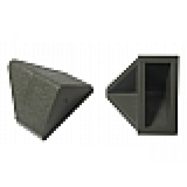 dark gray slope 45 2 x 1 double inverted without bottom tube or bottom stud holder