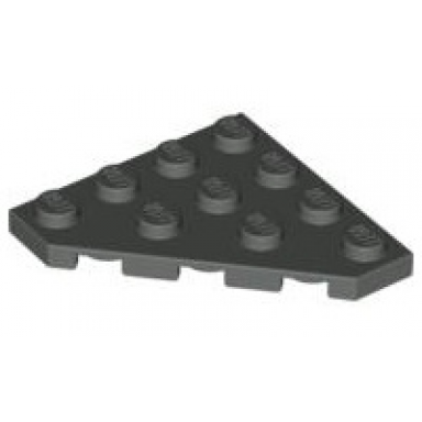 dark gray wedge plate 4 x 4 cut corner