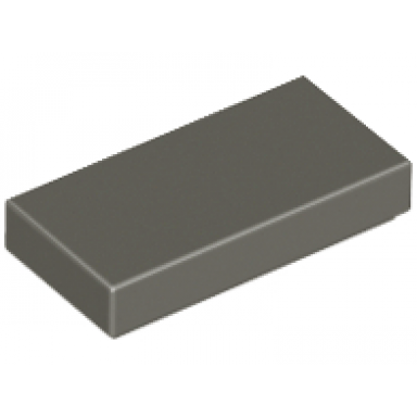 dark gray tile 1 x 2