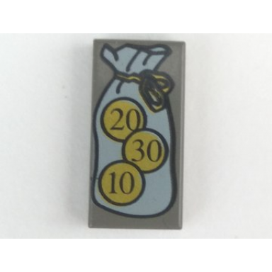 tile 1 x 2 with hp money purse and coins pattern