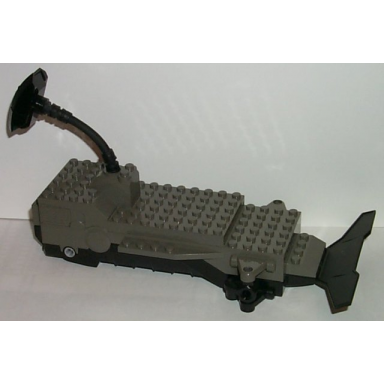 dark gray electric rc racer car base 8 x 23 x 5 2 3 black bottom