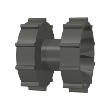 dark gray technic tread hub