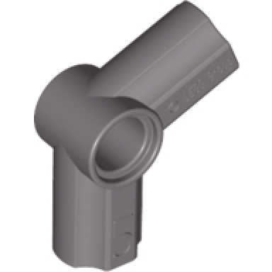 dark gray technic axle and pin connector angled 5 - 112.5 degrees