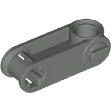 dark gray technic axle and pin connector perpendicular 3l with pin hole