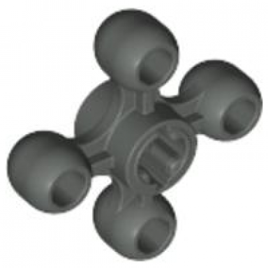 dark gray technic knob cog gear wheel with axle hole orientation