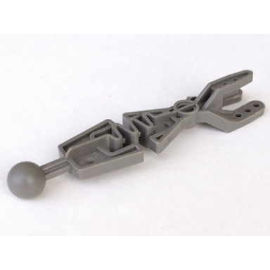 dark gray technic throwbot arm forked with flexible center and ball joint