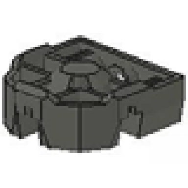 dark gray technic pin connector block 3 x 3 x 1