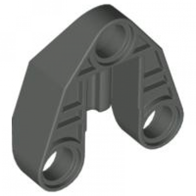 dark gray technic pin connector 3 x 3 with axle and 3 pin holes