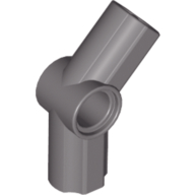 dark gray technic axle and pin connector angled 4 - 135 degrees